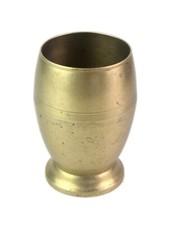 Usado, Handmade Latón Agua para Beber Vaso Vintage Restaurante de Mesa Décor Vidrio comprar usado  Enviando para Brazil