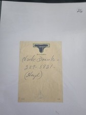 Original handwritten note for sale  Virginia Beach