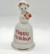 Vintage/Decorado à Mão/Porcelana Genuína/Boas Festas/Sino Boneco de Neve comprar usado  Enviando para Brazil