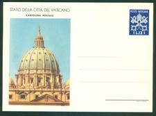 Cartão postal da Cidade do Vaticano 1949 13L perfeito estado, primeira linha curta, foto cúpula, usado comprar usado  Enviando para Brazil