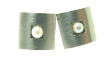 Platin damen perlohrstecker gebraucht kaufen  Köln