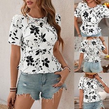 Lässiges shirt blumenmuster gebraucht kaufen  Versand nach Germany