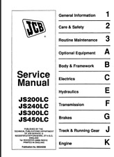 JS200LC Bundle Set JCB Escavadeira de Esteira Manual de Serviço de Reparo PDF em USB comprar usado  Enviando para Brazil