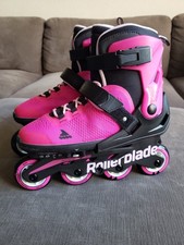 Patins em linha Rollerblade MICROBLADE G rosa meninas ajustáveis EUA 5-8 - USADO UMA VEZ! comprar usado Patins em linha Rollerblade MICROBLADE G rosa meninas ajustáveis EUA 5-8 - USADO UMA VEZ! comprar usado  Enviando para Brazil