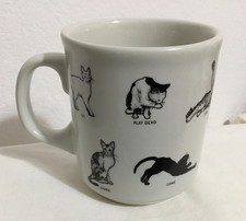 Usado, Caneca de café FISHS EDDY gato comandos gato caneca de chá humor amante de gatos comprar usado  Enviando para Brazil