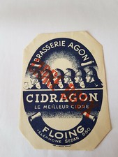 Etiquette cidre cidragon d'occasion  Hazebrouck
