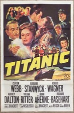 TITANIC 53 BARBARA STANWYCK CLIFTON WEBB ROBERT WAGNER NÃO RESTAURADO 1SH, usado comprar usado TITANIC 53 BARBARA STANWYCK CLIFTON WEBB ROBERT WAGNER NÃO RESTAURADO 1SH, usado comprar usado  Enviando para Brazil