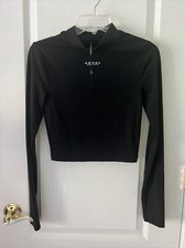 Blusa cropped Koral feminina manga longa preta Luca blackout tamanho P nova sem etiquetas comprar usado  Enviando para Brazil
