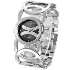 Novo Relógio Feminino de Luxo Dourado Quartzo Pulseira Estilo Moda 2025 Relogio Feminino comprar usado  Enviando para Brazil
