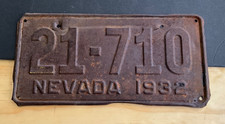 1932 nevada license for sale  Sarasota