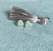 blue heart earrings for sale  Austin