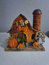 Usado, Castiçal Metal Barn Tealight 9" X 9" X 6" outono outono abóbora silo faisão comprar usado  Enviando para Brazil