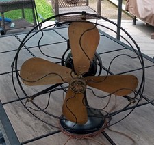 Ventilador de metal antigo GE 16" latão 4 lâminas 3 velocidades - EUA General Electric Co, RUNS comprar usado  Enviando para Brazil