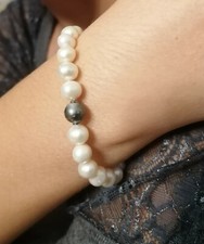 Bracciale perle bianche usato  Lentini