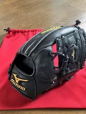 Luva de beisebol Mizuno campo interno modelo EUA corte profissional preta usada comprar usado  Enviando para Brazil