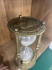Vintage brass hourglass for sale  ASHFORD