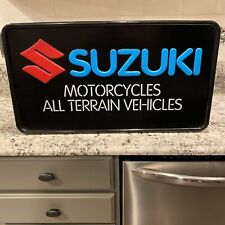 Placa iluminada vintage década de 1980 Suzuki RM revendedor motocicleta ATV Quadzilla 4 rodas😳, usado comprar usado  Enviando para Brazil