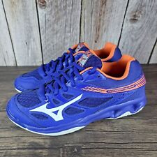 Usado, Tênis de vôlei juvenil Mizuno Thunder Blade masculino tamanho 5 azul laranja novo sem caixa comprar usado  Enviando para Brazil