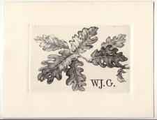 LUDMILA JIRINCOVA: Exlibris für WJ. G. [= W. J. Götz], Eichenlaub comprar usado  Enviando para Brazil