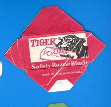 EMBALAGENS VINTAGE DE LÂMINA DE BARBEAR- Tigre, Tchecoslováquia-# comprar usado  Enviando para Brazil