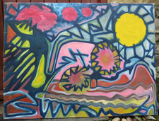 Large abstract landscape for sale  BODMIN