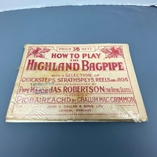 How to Play the Highland Bagpipe Instructions with Tunes 1946 Vintage Rare comprar usado How to Play the Highland Bagpipe Instructions with Tunes 1946 Vintage Rare comprar usado  Enviando para Brazil
