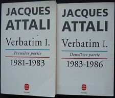 Verbatim jacques attali d'occasion  Sète