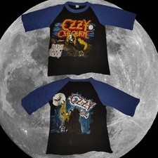 Camiseta Masculina Ozzy Osbourne Bark at the Moon Med 1984 Concert Tour Raglan comprar usado  Enviando para Brazil