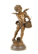 Bronzeskulptur putto spielt gebraucht kaufen  Markt Schwaben