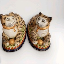 Pair staffordshire pottery for sale  BRADFORD