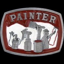Novo Pintor Pintura Casa Acabamento Comerciante Contratante Fivela de Cinto Antiga comprar usado  Enviando para Brazil
