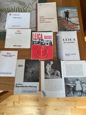 Leica literature various for sale  YEOVIL