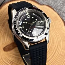 Relógio de mergulho masculino mostrador preto NH35A verde lume 200M impermeável cúpula safira 40mm, usado comprar usado  Enviando para Brazil