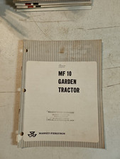 1967 MASSEY FERGUSON MF 10 conjunto de trator de jardim instruções de pré-entrega  comprar usado  Enviando para Brazil