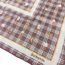 Acessório de lenço masculino Burberry algodão bege preto xadrez padrão xadrez comprar usado  Enviando para Brazil
