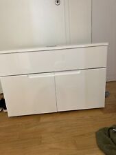 Badezimmerschrank weiß hochgl gebraucht kaufen  Lahr