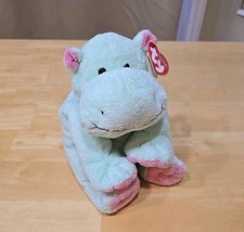 Ty Pluffies Tubby Hippo Pelúcia Lovey 2002 Verde Rosa comprar usado  Enviando para Brazil