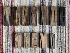 wooden printing block letters for sale wooden printing block letters for sale STOURBRIDGE