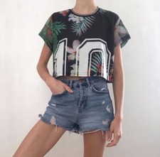 Shirt croptop addicted d'occasion  Paris XII