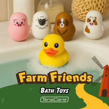 Brinquedos de banho para bebês Farm Friends pacote com 5 comprar usado  Enviando para Brazil