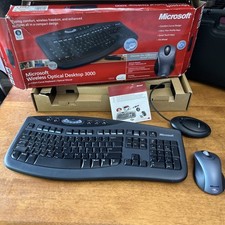 Teclado e mouse óptico sem fio Microsoft Desktop 3000 (software do site comprar usado  Enviando para Brazil