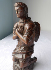 Escultura em madeira antiga - ANJO comprar usado  Enviando para Brazil