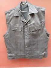 Gilet cuir biker d'occasion  Servian