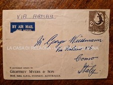 Storia postale australia usato  Italia