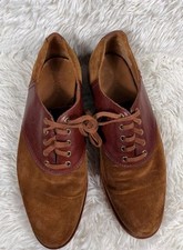 Usado, Sapatos sociais masculinos Polo Ralph Lauren couro camurça orval sela tamanho 10D marrom comprar usado  Enviando para Brazil