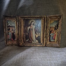 Vintage triptychon mary for sale  WELSHPOOL