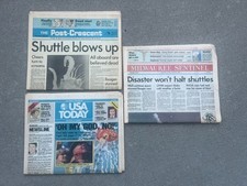 lote de 3 - Jornal USA Today 29 de janeiro de 1986 Challenger Space Shuttle Explosion comprar usado  Enviando para Brazil