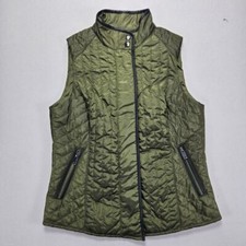 Colete acolchoado verde oliva Banana Republic com zíper leve pequeno P, usado comprar usado  Enviando para Brazil