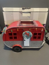 Aquecedor de cera Scents Natal campista retrô vermelho trailer de acampamento aposentado com caixa comprar usado  Enviando para Brazil