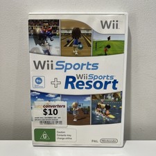 Wii Sports + Wii Sports Resort Nintendo Wii jogo completo com manuais PAL comprar usado Wii Sports + Wii Sports Resort Nintendo Wii jogo completo com manuais PAL comprar usado  Enviando para Brazil